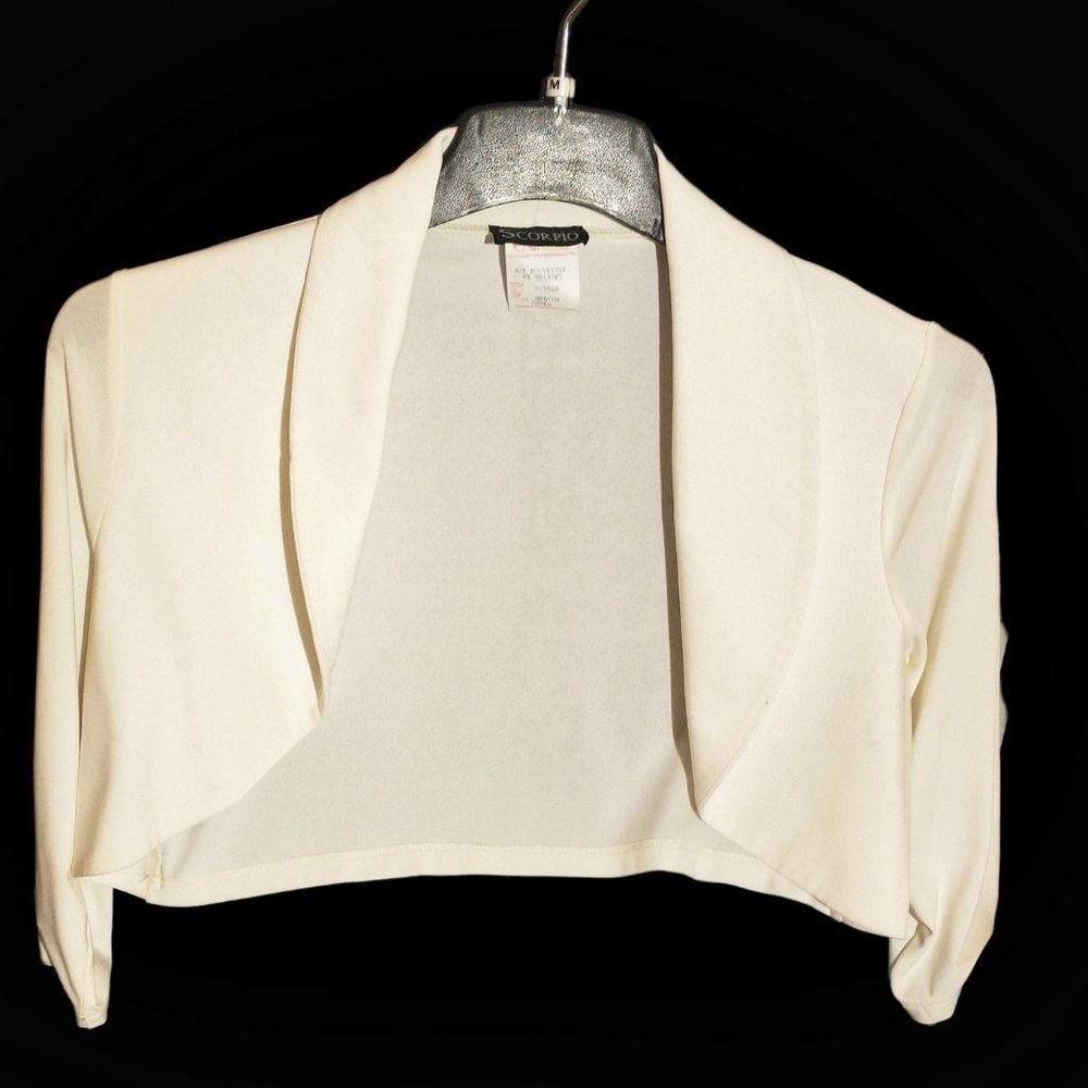 Cropped Cardigan, Creamy White
